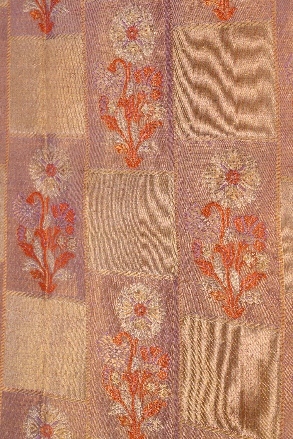 Image of Kanchipattu Tissue Brocade Lavender Saree